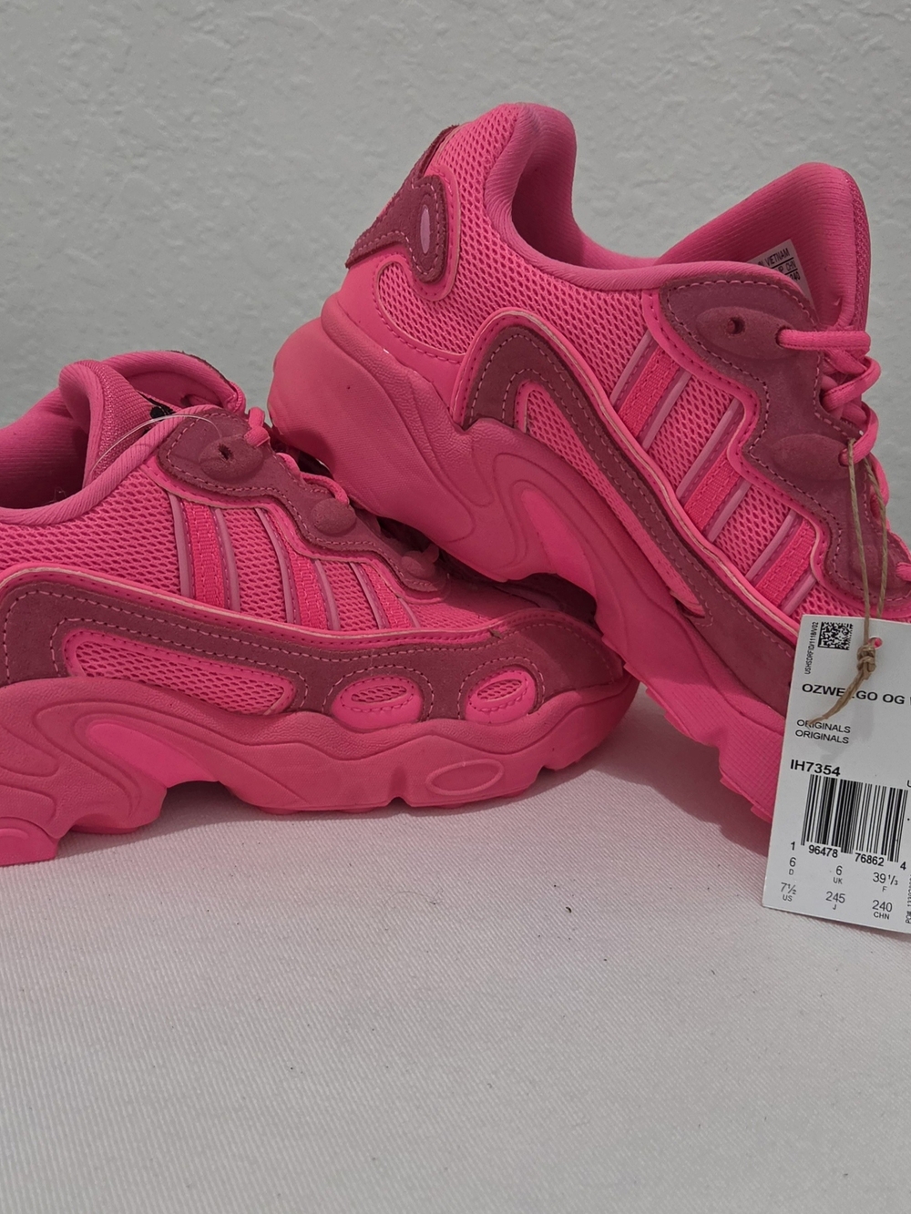 adidas Hot Pink Kids Sneakers
